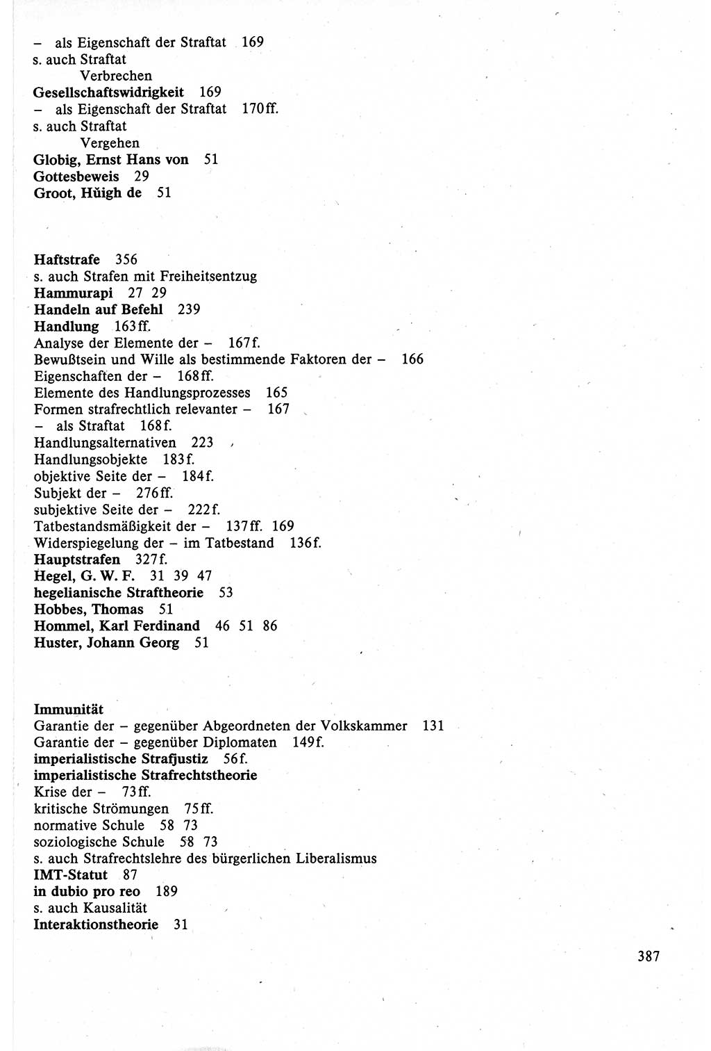 Strafrecht der DDR (Deutsche Demokratische Republik), Lehrbuch 1988, Seite 387 (Strafr. DDR Lb. 1988, S. 387)