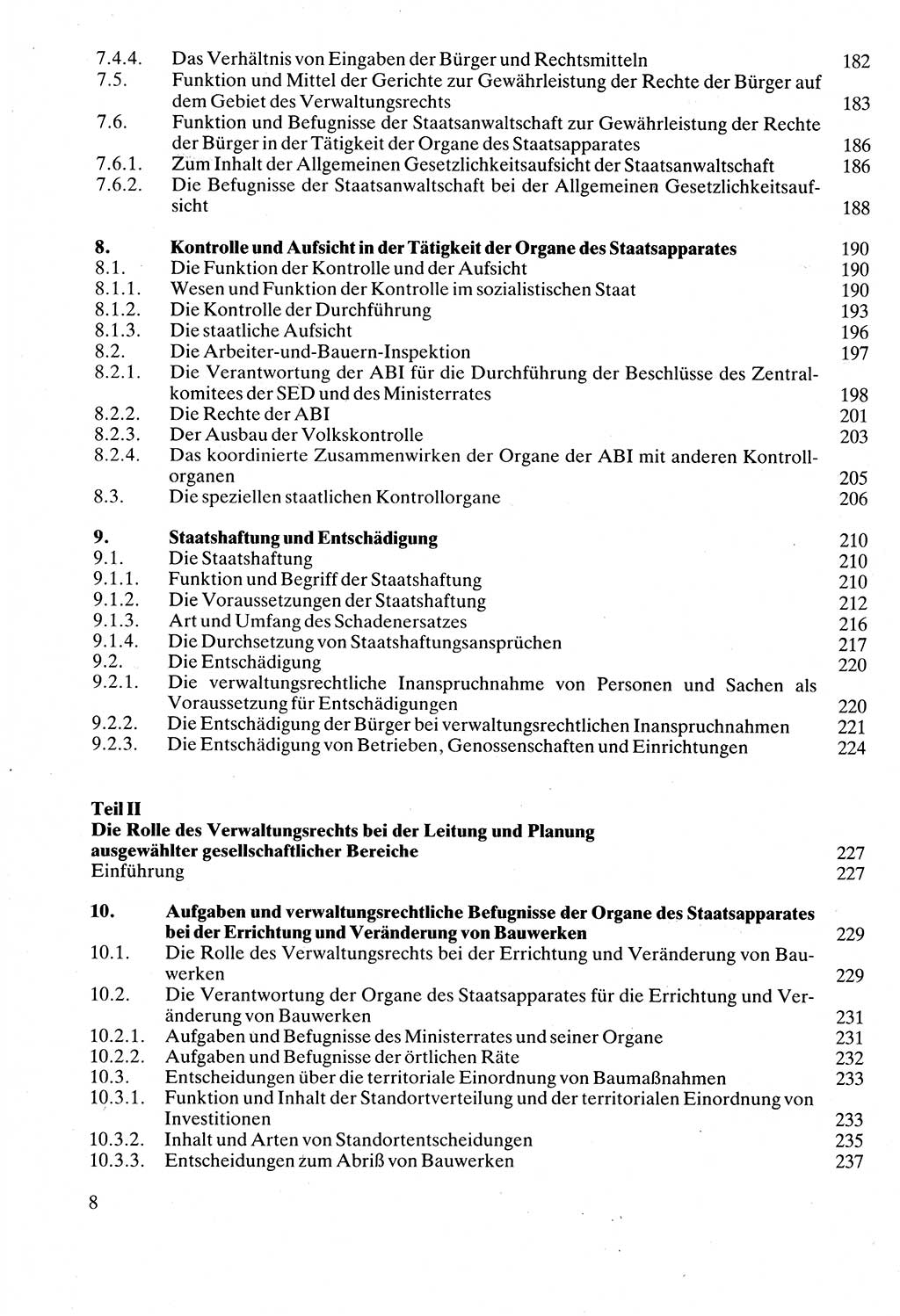 Verwaltungsrecht [Deutsche Demokratische Republik (DDR)], Lehrbuch 1988, Seite 8 (Verw.-R. DDR Lb. 1988, S. 8)