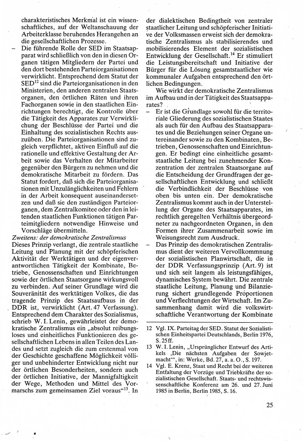 Verwaltungsrecht [Deutsche Demokratische Republik (DDR)], Lehrbuch 1988, Seite 25 (Verw.-R. DDR Lb. 1988, S. 25)