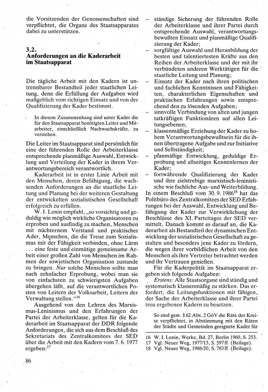 Verwaltungsrecht [Deutsche Demokratische Republik (DDR)], Lehrbuch 1988, Seite 86 (Verw.-R. DDR Lb. 1988, S. 86)