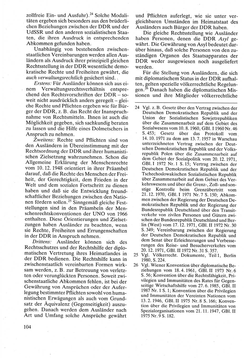 Verwaltungsrecht [Deutsche Demokratische Republik (DDR)], Lehrbuch 1988, Seite 104 (Verw.-R. DDR Lb. 1988, S. 104)