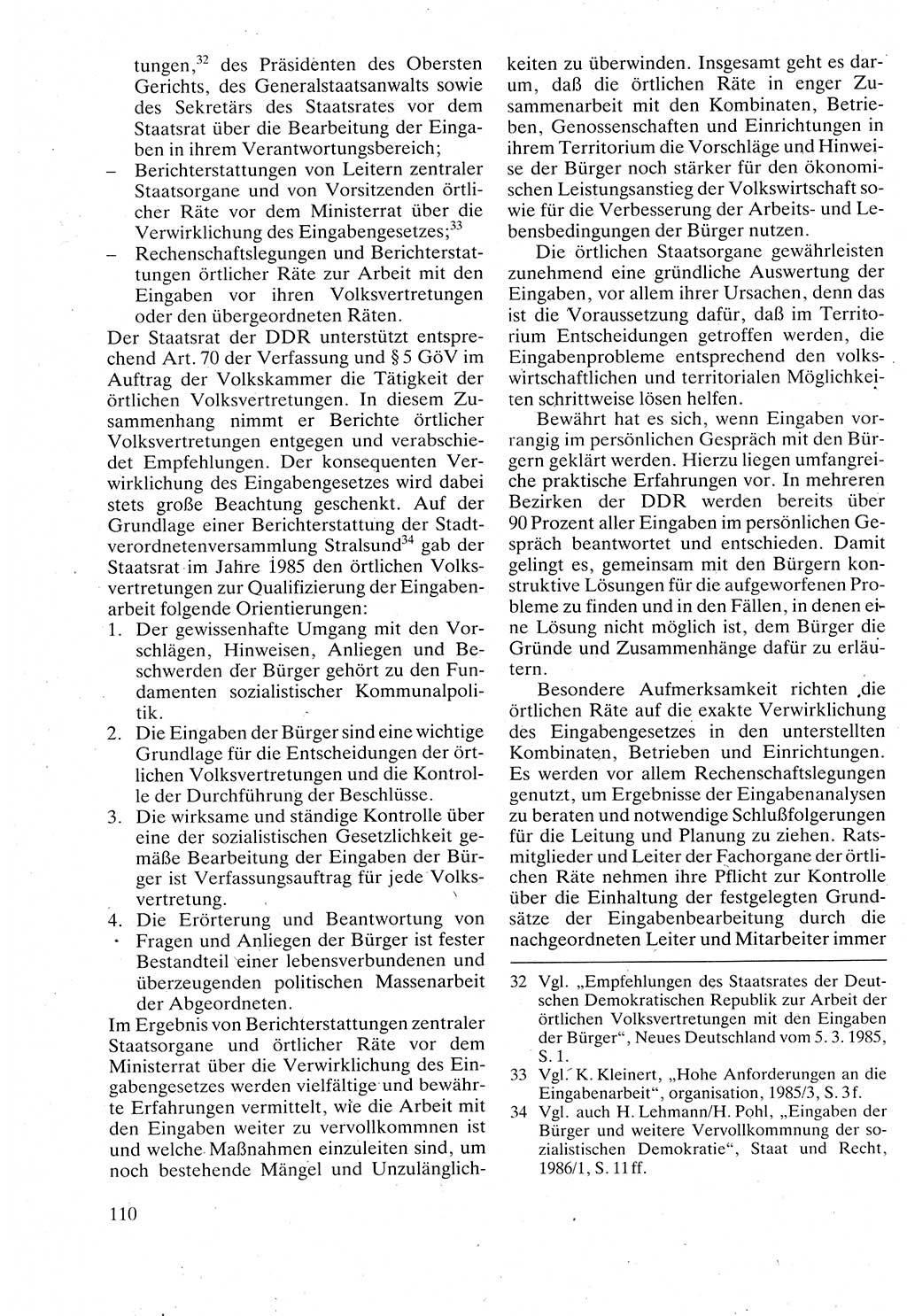 Verwaltungsrecht [Deutsche Demokratische Republik (DDR)], Lehrbuch 1988, Seite 110 (Verw.-R. DDR Lb. 1988, S. 110)