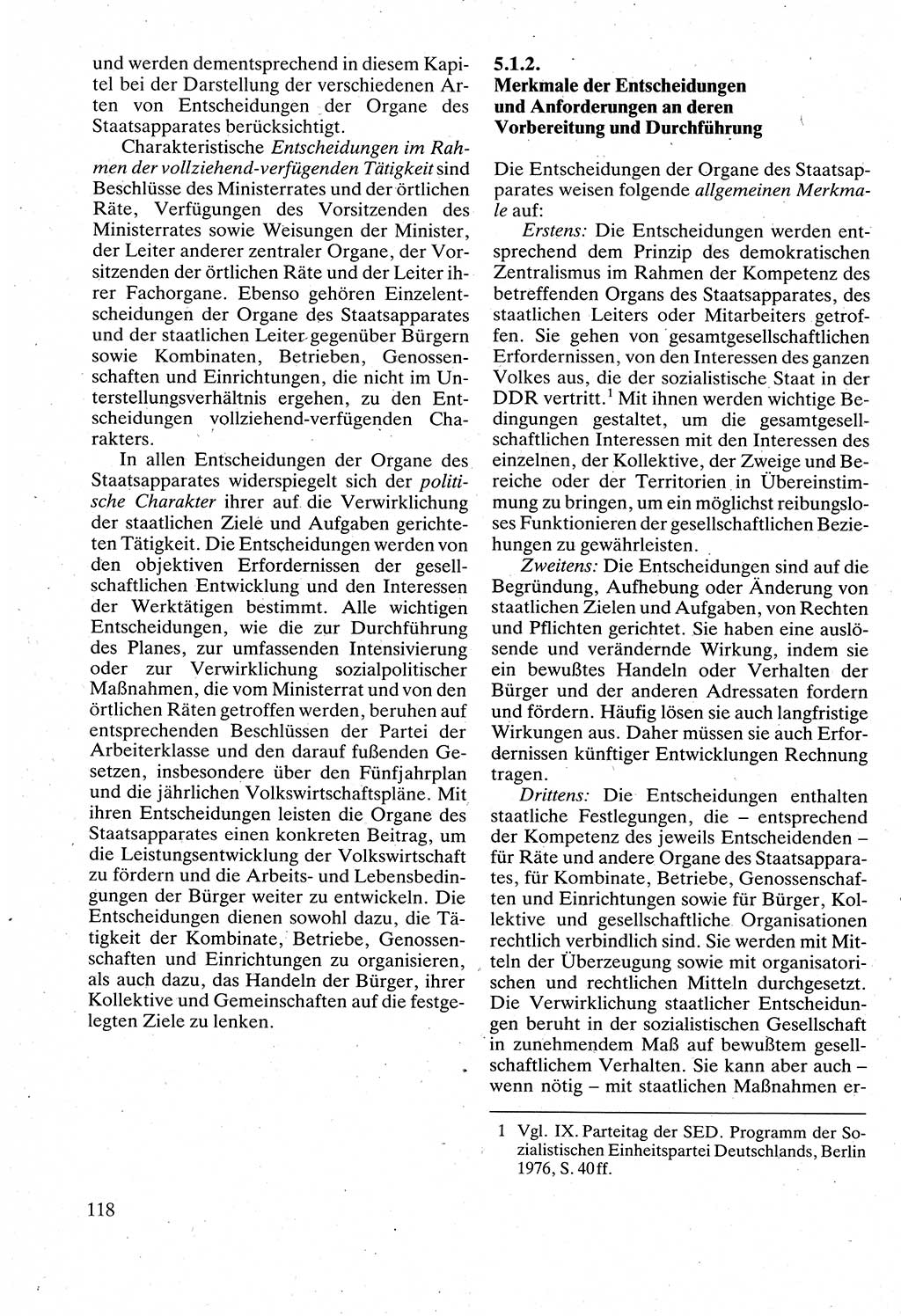 Verwaltungsrecht [Deutsche Demokratische Republik (DDR)], Lehrbuch 1988, Seite 118 (Verw.-R. DDR Lb. 1988, S. 118)