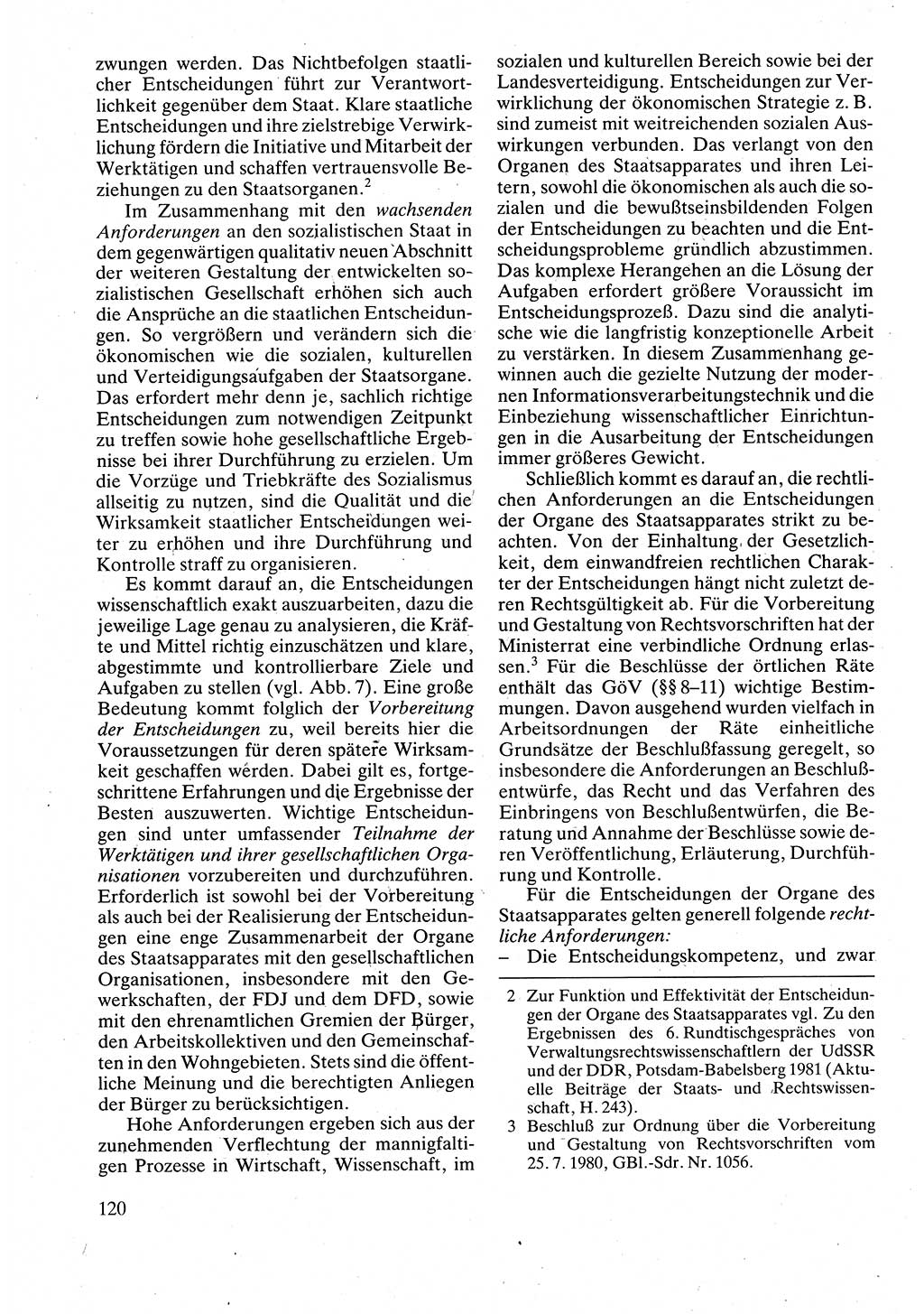 Verwaltungsrecht [Deutsche Demokratische Republik (DDR)], Lehrbuch 1988, Seite 120 (Verw.-R. DDR Lb. 1988, S. 120)