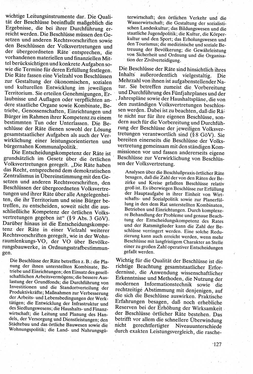 Verwaltungsrecht [Deutsche Demokratische Republik (DDR)], Lehrbuch 1988, Seite 127 (Verw.-R. DDR Lb. 1988, S. 127)
