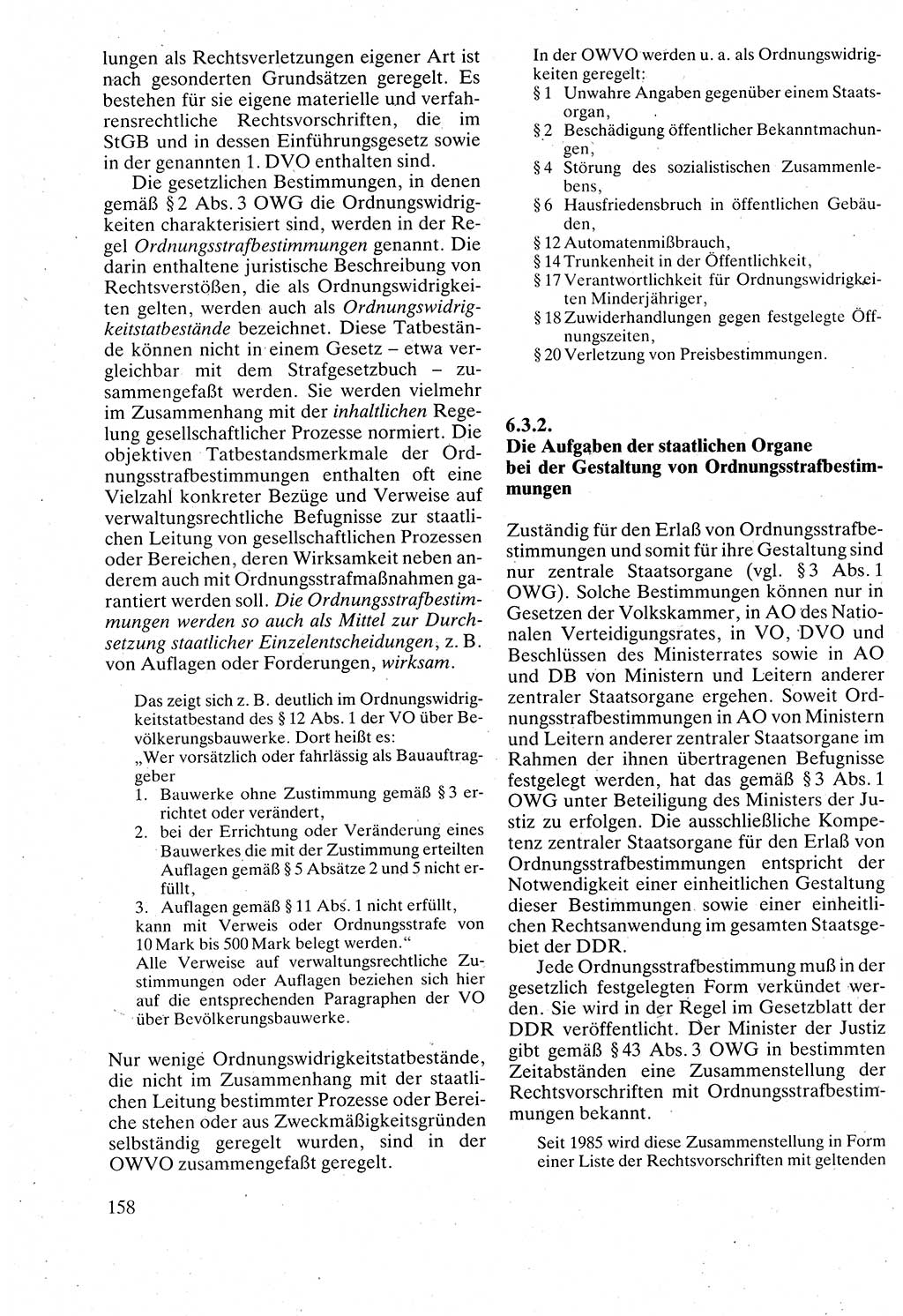 Verwaltungsrecht [Deutsche Demokratische Republik (DDR)], Lehrbuch 1988, Seite 158 (Verw.-R. DDR Lb. 1988, S. 158)