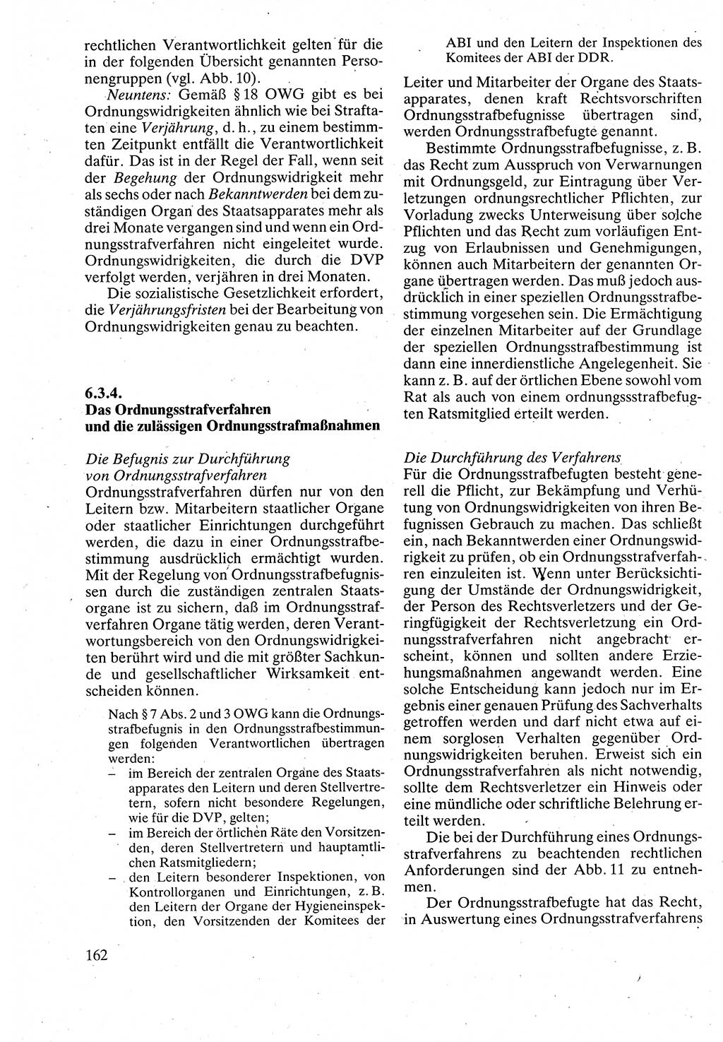 Verwaltungsrecht [Deutsche Demokratische Republik (DDR)], Lehrbuch 1988, Seite 162 (Verw.-R. DDR Lb. 1988, S. 162)