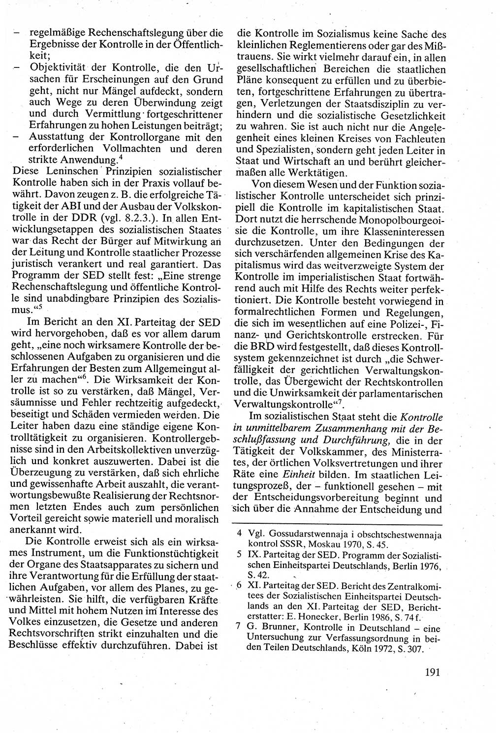 Verwaltungsrecht [Deutsche Demokratische Republik (DDR)], Lehrbuch 1988, Seite 191 (Verw.-R. DDR Lb. 1988, S. 191)