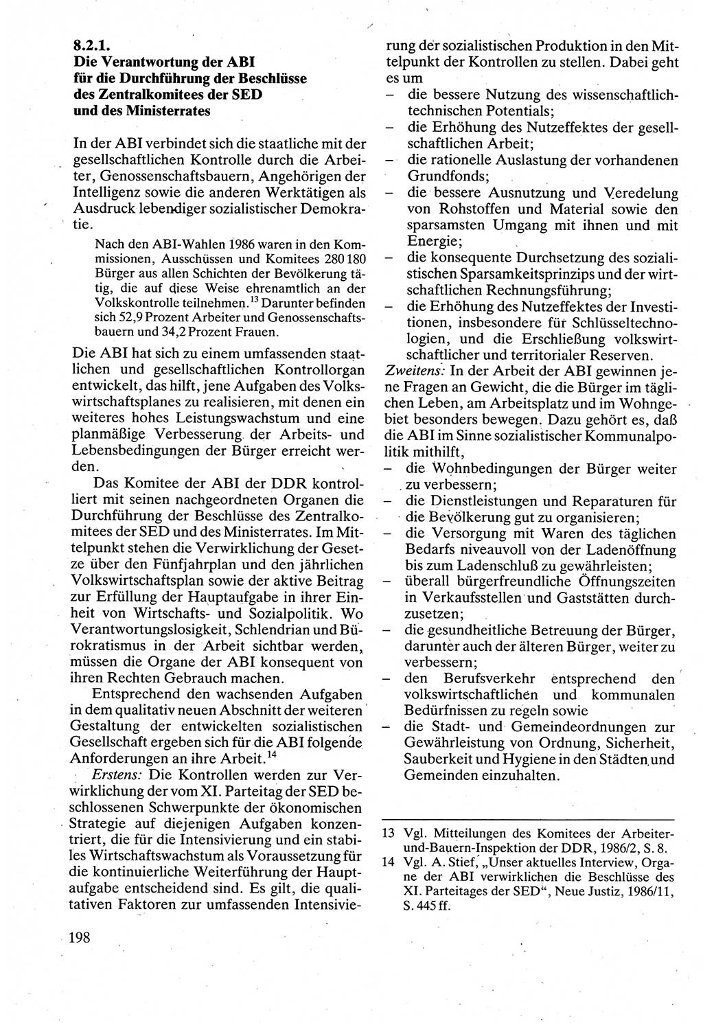 Verwaltungsrecht [Deutsche Demokratische Republik (DDR)], Lehrbuch 1988, Seite 198 (Verw.-R. DDR Lb. 1988, S. 198)