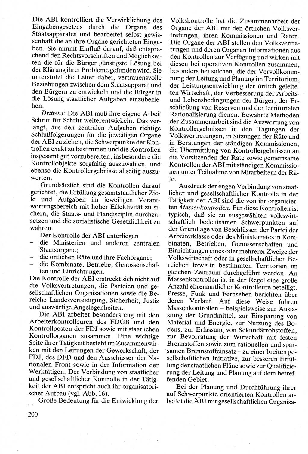 Verwaltungsrecht [Deutsche Demokratische Republik (DDR)], Lehrbuch 1988, Seite 200 (Verw.-R. DDR Lb. 1988, S. 200)