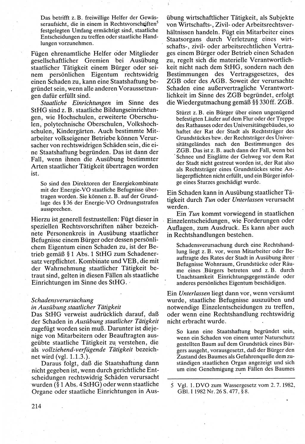 Verwaltungsrecht [Deutsche Demokratische Republik (DDR)], Lehrbuch 1988, Seite 214 (Verw.-R. DDR Lb. 1988, S. 214)