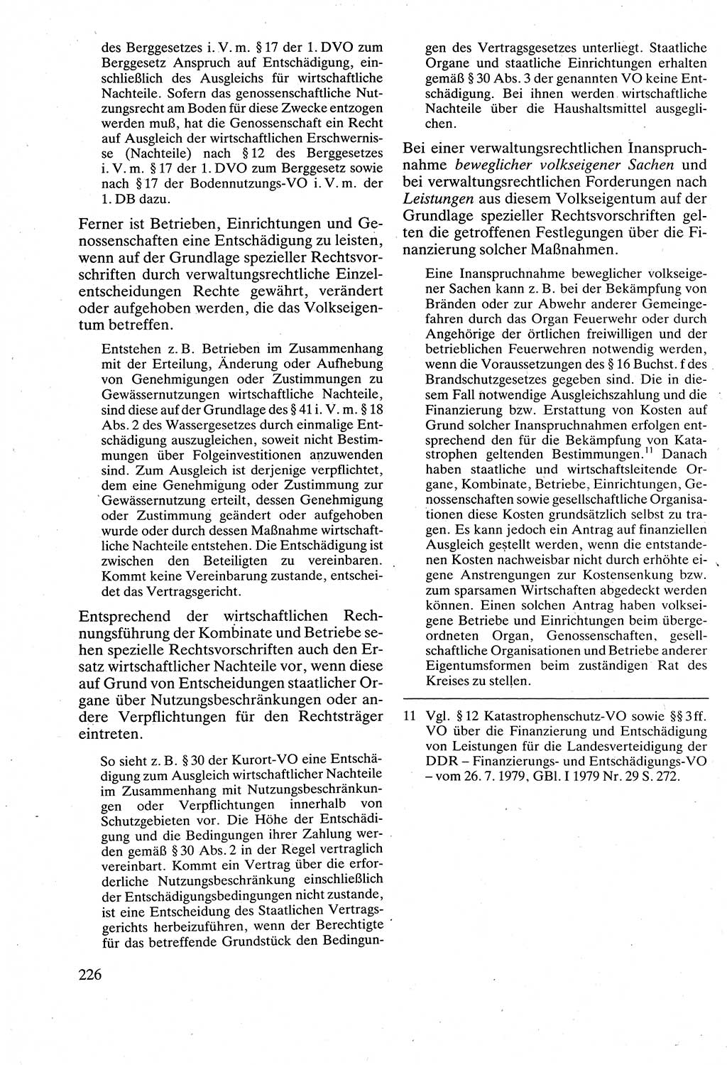 Verwaltungsrecht [Deutsche Demokratische Republik (DDR)], Lehrbuch 1988, Seite 226 (Verw.-R. DDR Lb. 1988, S. 226)