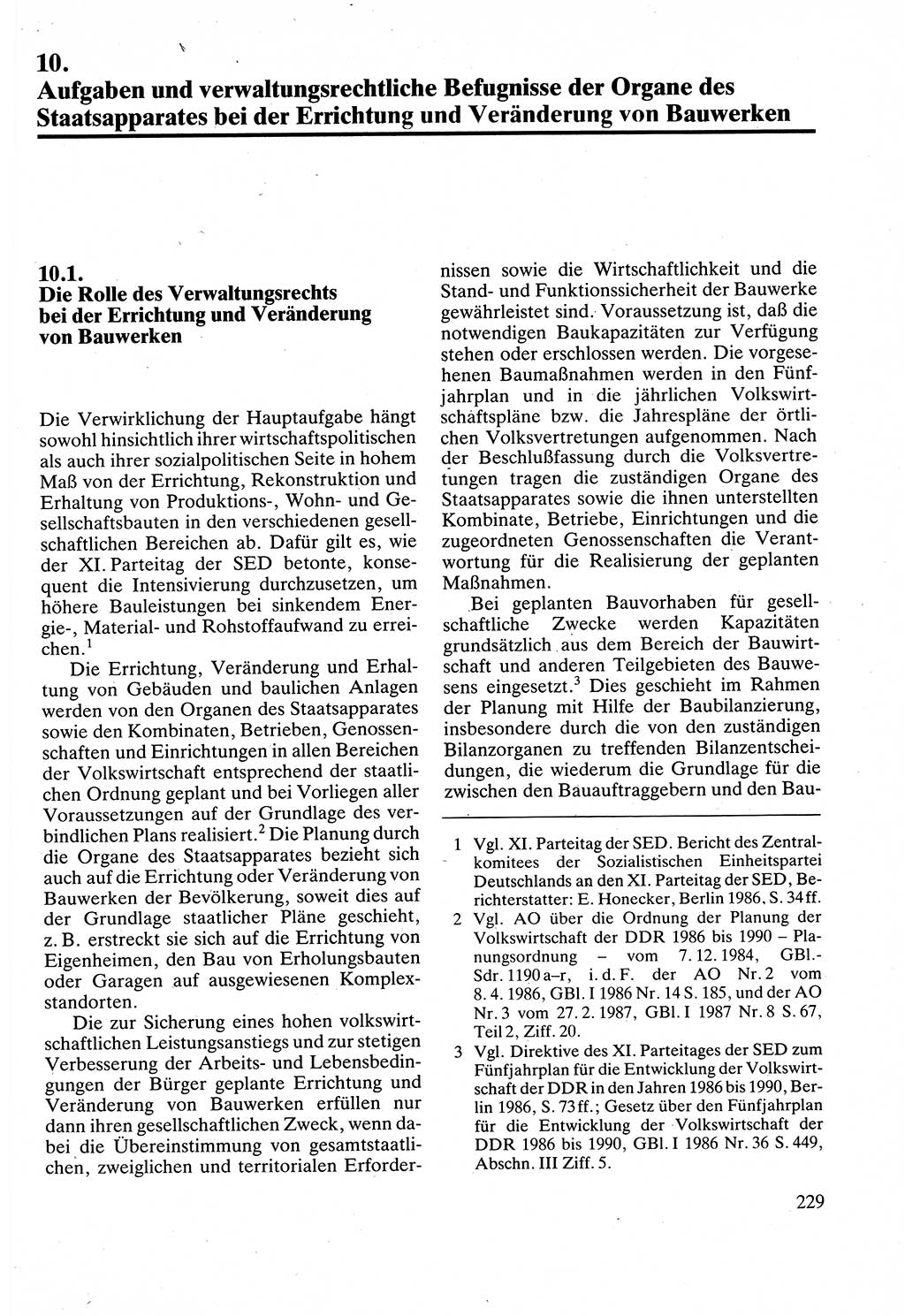 Verwaltungsrecht [Deutsche Demokratische Republik (DDR)], Lehrbuch 1988, Seite 229 (Verw.-R. DDR Lb. 1988, S. 229)