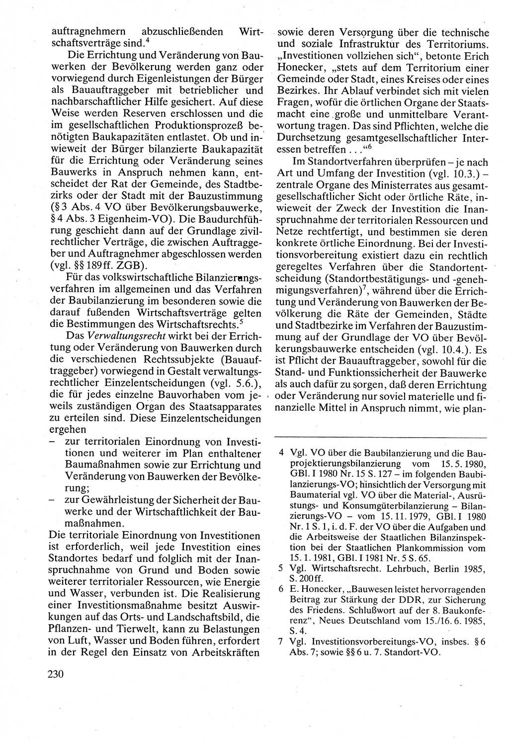 Verwaltungsrecht [Deutsche Demokratische Republik (DDR)], Lehrbuch 1988, Seite 230 (Verw.-R. DDR Lb. 1988, S. 230)