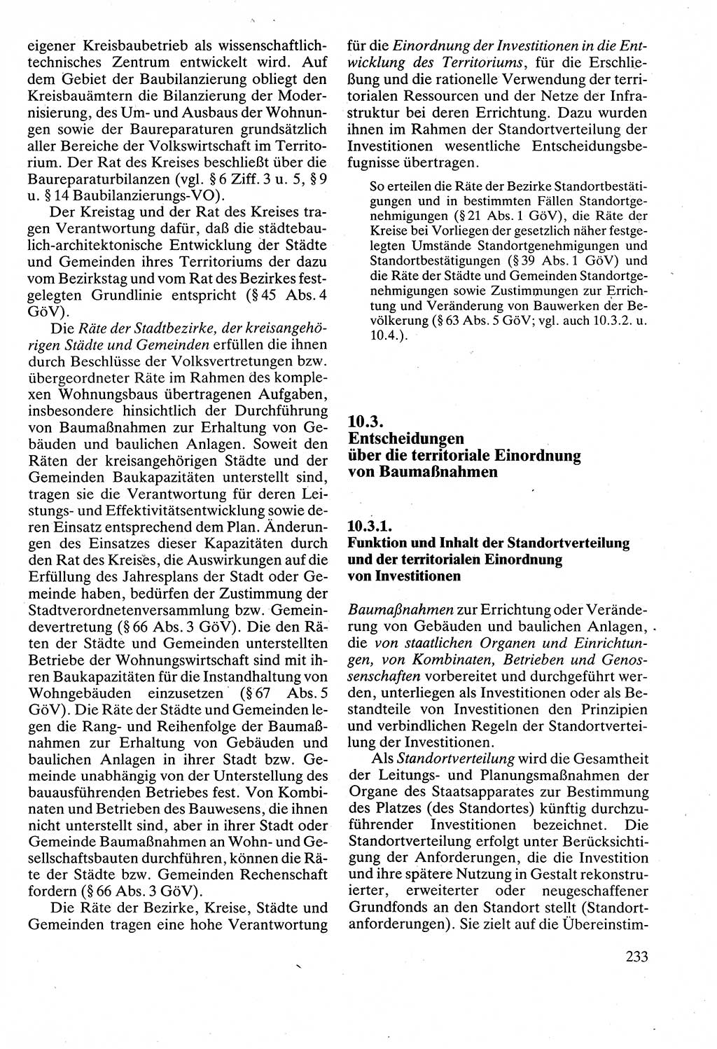 Verwaltungsrecht [Deutsche Demokratische Republik (DDR)], Lehrbuch 1988, Seite 233 (Verw.-R. DDR Lb. 1988, S. 233)