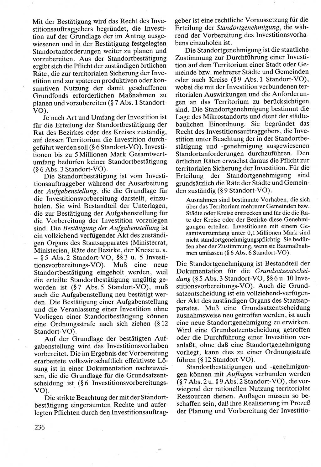 Verwaltungsrecht [Deutsche Demokratische Republik (DDR)], Lehrbuch 1988, Seite 236 (Verw.-R. DDR Lb. 1988, S. 236)