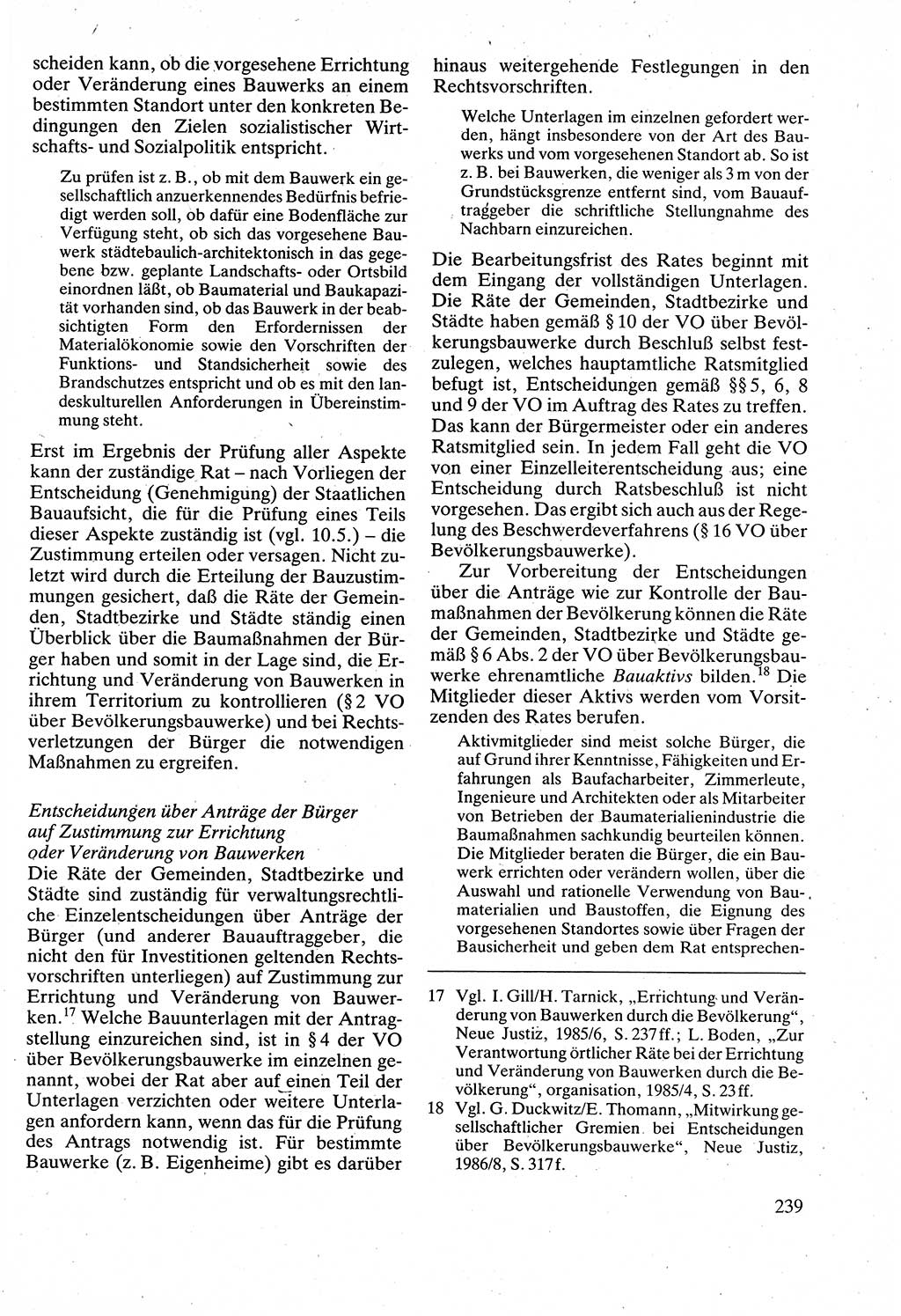 Verwaltungsrecht [Deutsche Demokratische Republik (DDR)], Lehrbuch 1988, Seite 239 (Verw.-R. DDR Lb. 1988, S. 239)