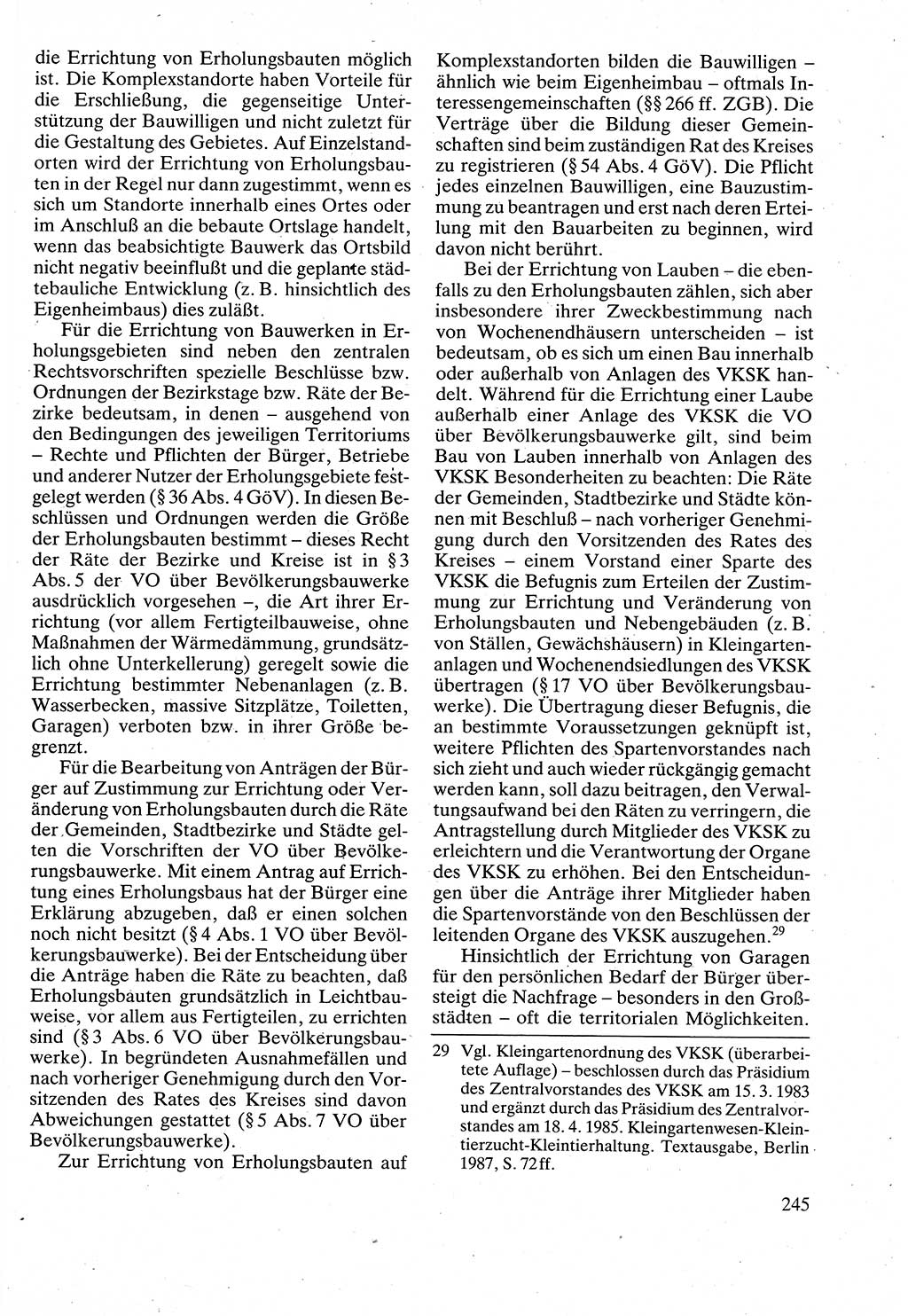 Verwaltungsrecht [Deutsche Demokratische Republik (DDR)], Lehrbuch 1988, Seite 245 (Verw.-R. DDR Lb. 1988, S. 245)