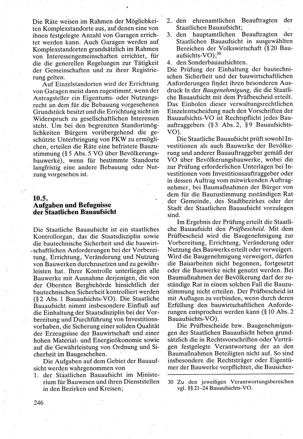 Verwaltungsrecht [Deutsche Demokratische Republik (DDR)], Lehrbuch 1988, Seite 246 (Verw.-R. DDR Lb. 1988, S. 246)