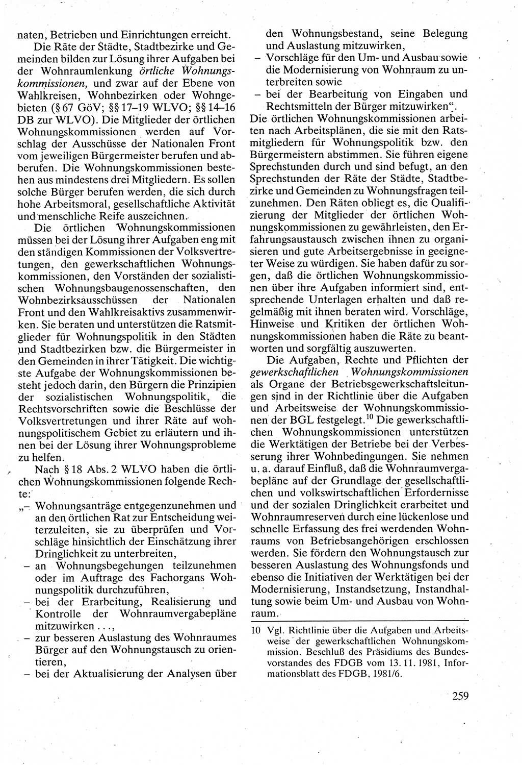 Verwaltungsrecht [Deutsche Demokratische Republik (DDR)], Lehrbuch 1988, Seite 259 (Verw.-R. DDR Lb. 1988, S. 259)