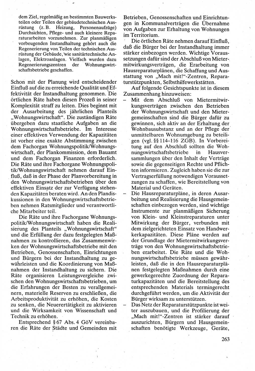 Verwaltungsrecht [Deutsche Demokratische Republik (DDR)], Lehrbuch 1988, Seite 263 (Verw.-R. DDR Lb. 1988, S. 263)