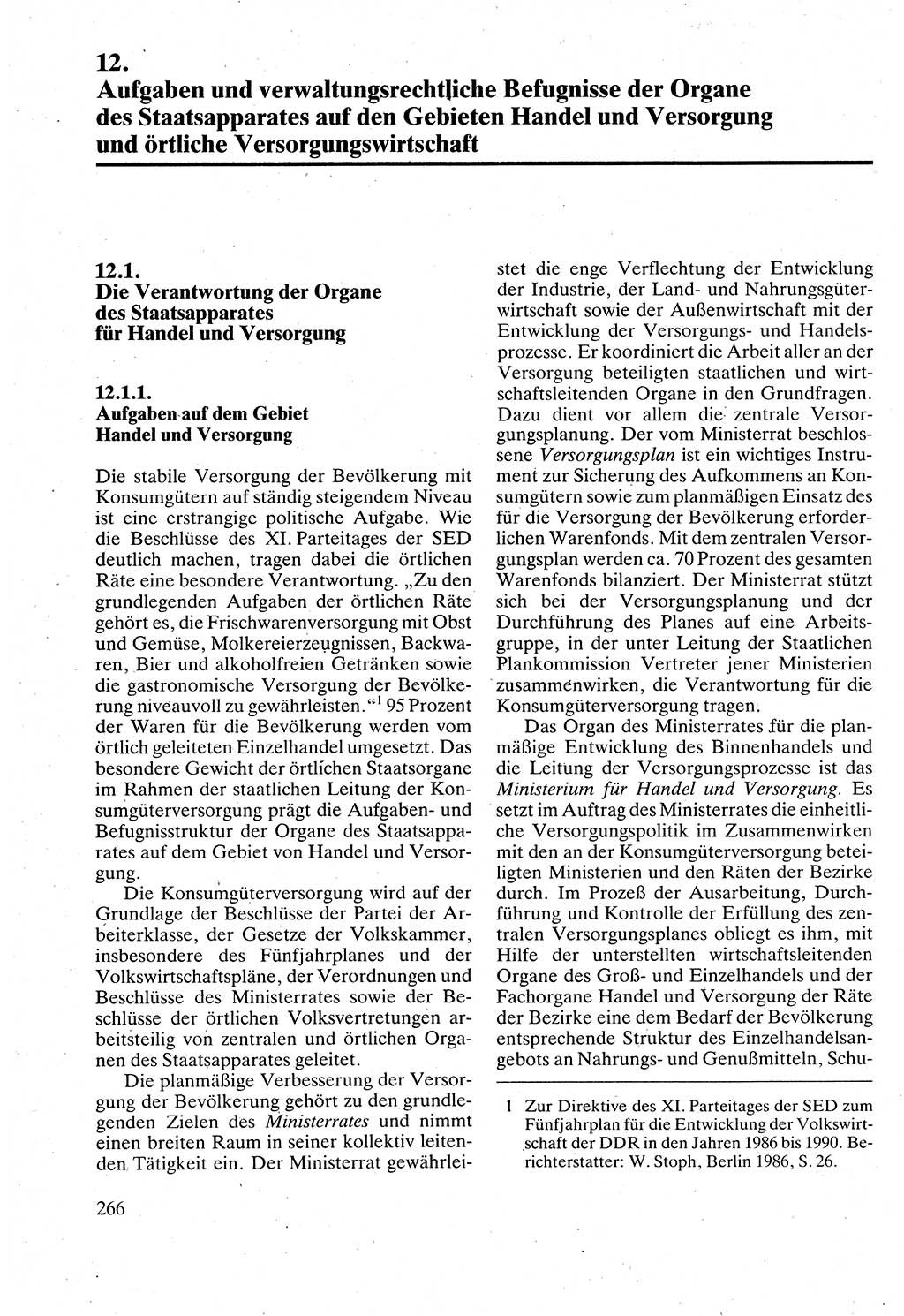 Verwaltungsrecht [Deutsche Demokratische Republik (DDR)], Lehrbuch 1988, Seite 266 (Verw.-R. DDR Lb. 1988, S. 266)