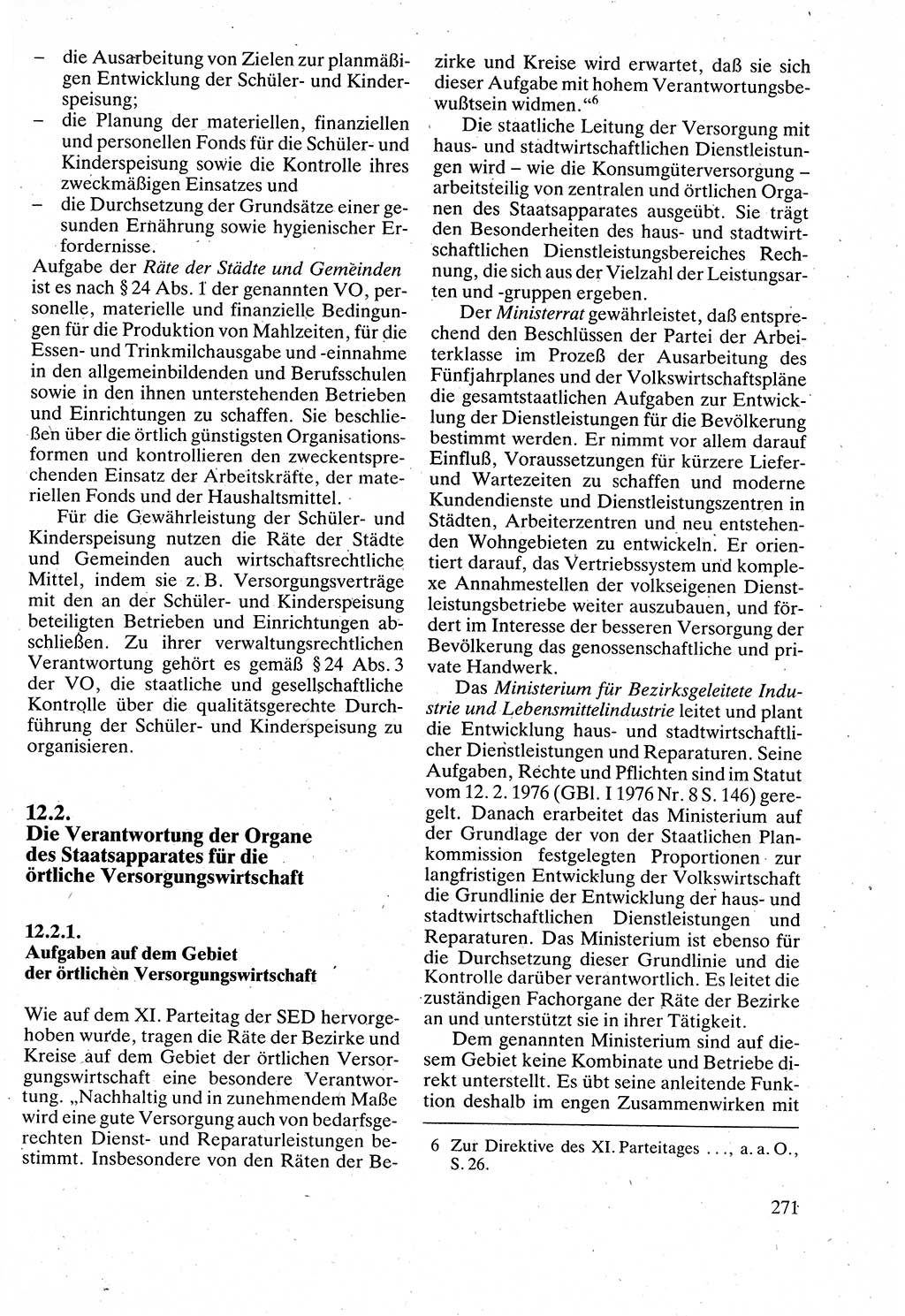 Verwaltungsrecht [Deutsche Demokratische Republik (DDR)], Lehrbuch 1988, Seite 271 (Verw.-R. DDR Lb. 1988, S. 271)