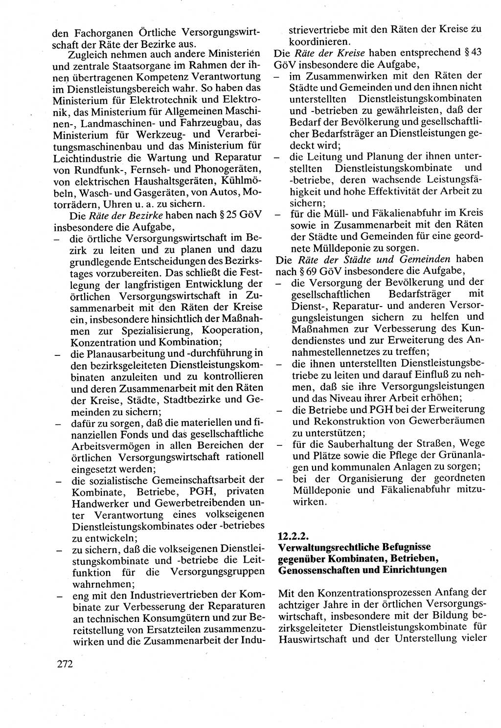 Verwaltungsrecht [Deutsche Demokratische Republik (DDR)], Lehrbuch 1988, Seite 272 (Verw.-R. DDR Lb. 1988, S. 272)