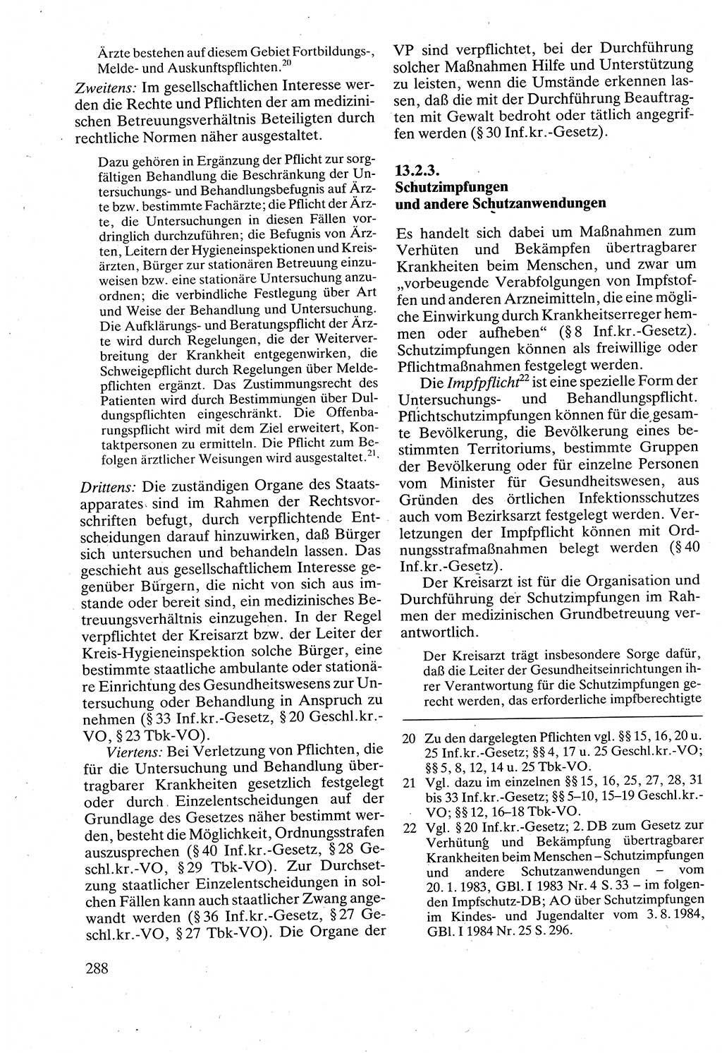 Verwaltungsrecht [Deutsche Demokratische Republik (DDR)], Lehrbuch 1988, Seite 288 (Verw.-R. DDR Lb. 1988, S. 288)