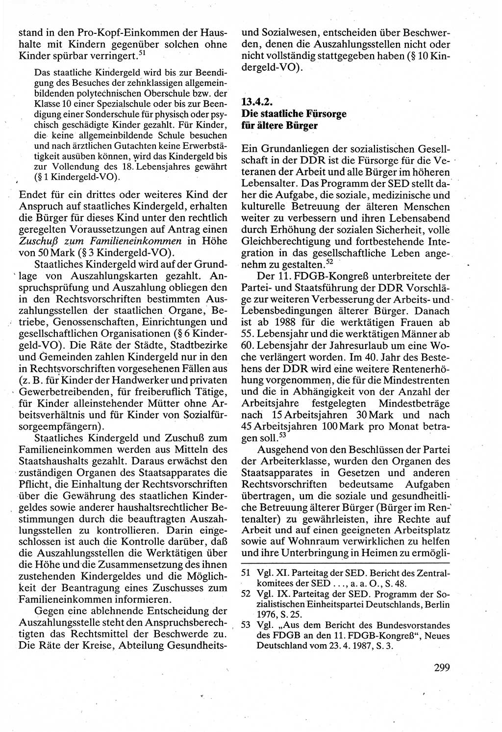 Verwaltungsrecht [Deutsche Demokratische Republik (DDR)], Lehrbuch 1988, Seite 299 (Verw.-R. DDR Lb. 1988, S. 299)