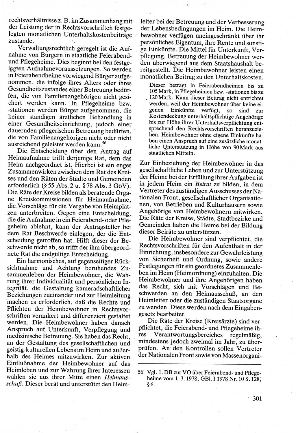 Verwaltungsrecht [Deutsche Demokratische Republik (DDR)], Lehrbuch 1988, Seite 301 (Verw.-R. DDR Lb. 1988, S. 301)