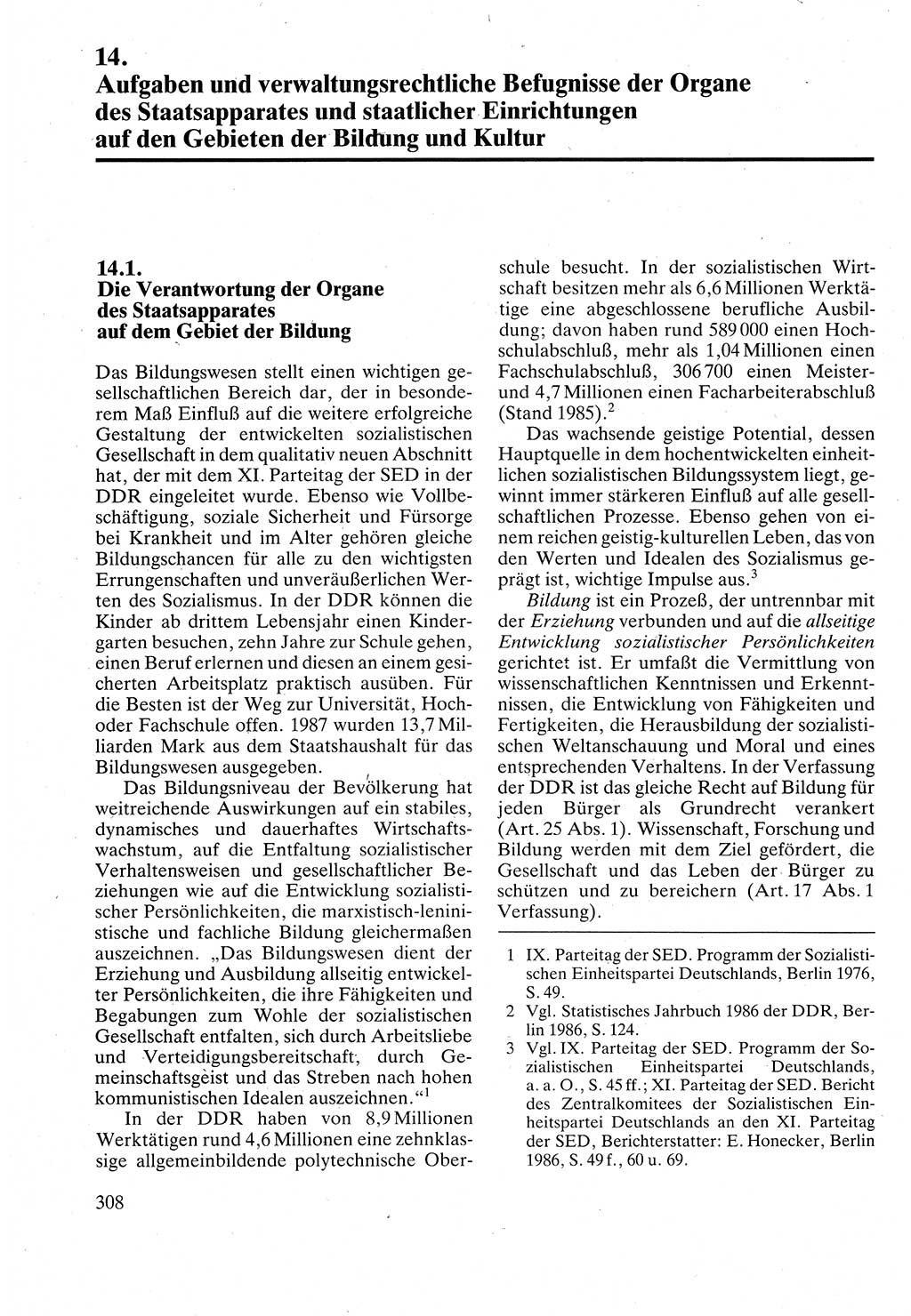 Verwaltungsrecht [Deutsche Demokratische Republik (DDR)], Lehrbuch 1988, Seite 308 (Verw.-R. DDR Lb. 1988, S. 308)