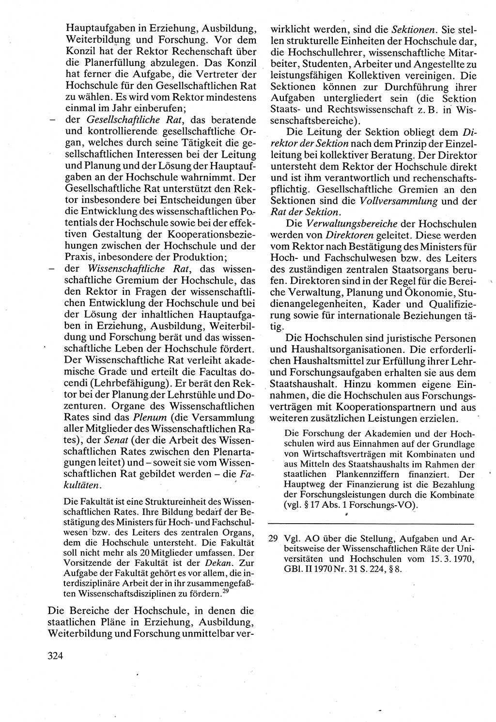 Verwaltungsrecht [Deutsche Demokratische Republik (DDR)], Lehrbuch 1988, Seite 324 (Verw.-R. DDR Lb. 1988, S. 324)