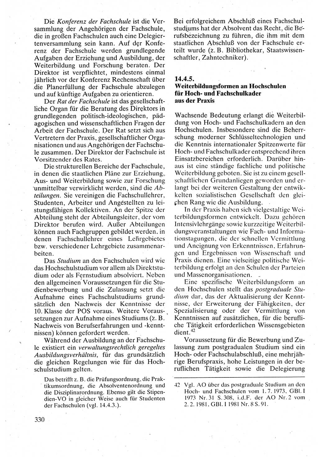 Verwaltungsrecht [Deutsche Demokratische Republik (DDR)], Lehrbuch 1988, Seite 330 (Verw.-R. DDR Lb. 1988, S. 330)