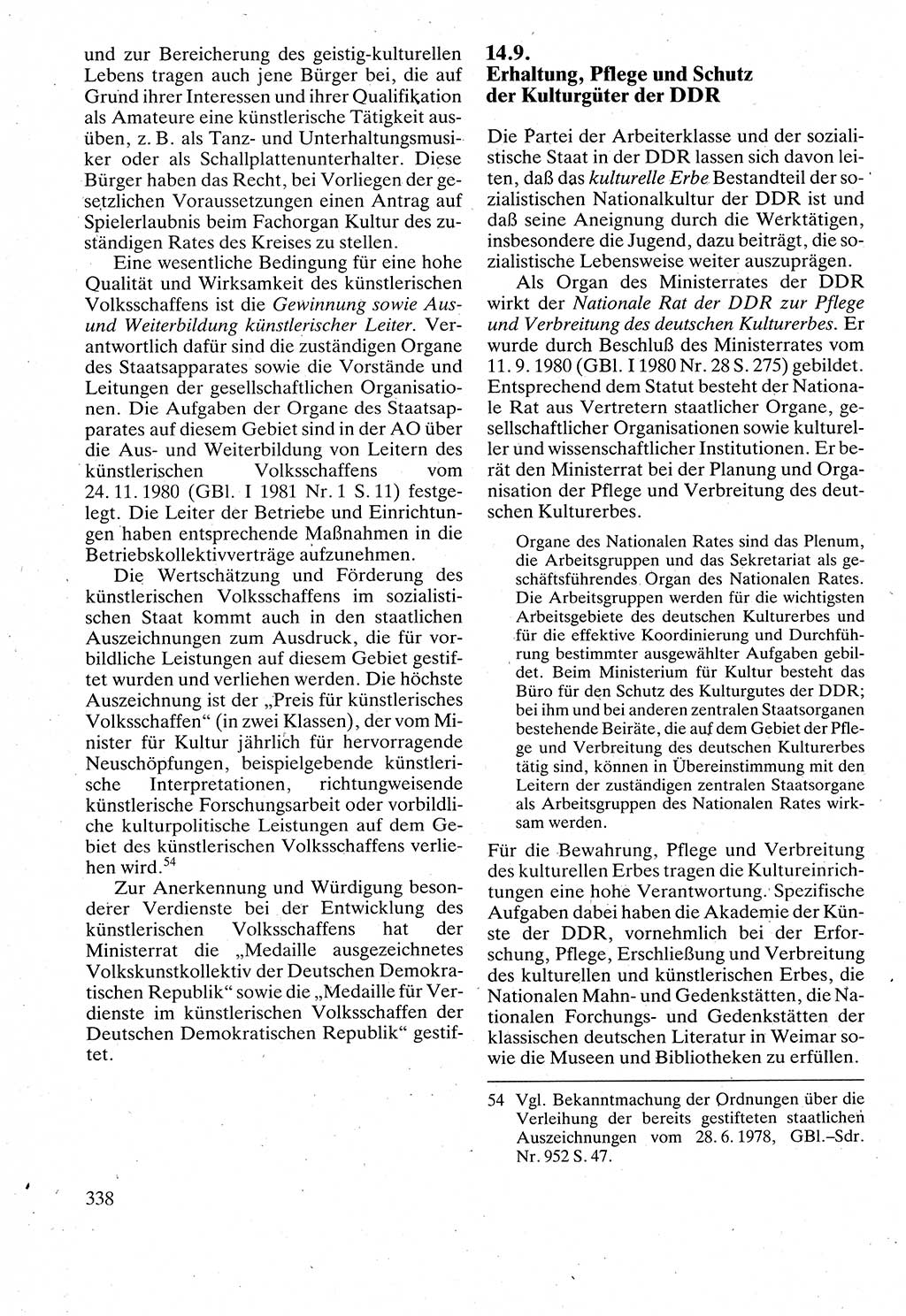 Verwaltungsrecht [Deutsche Demokratische Republik (DDR)], Lehrbuch 1988, Seite 338 (Verw.-R. DDR Lb. 1988, S. 338)