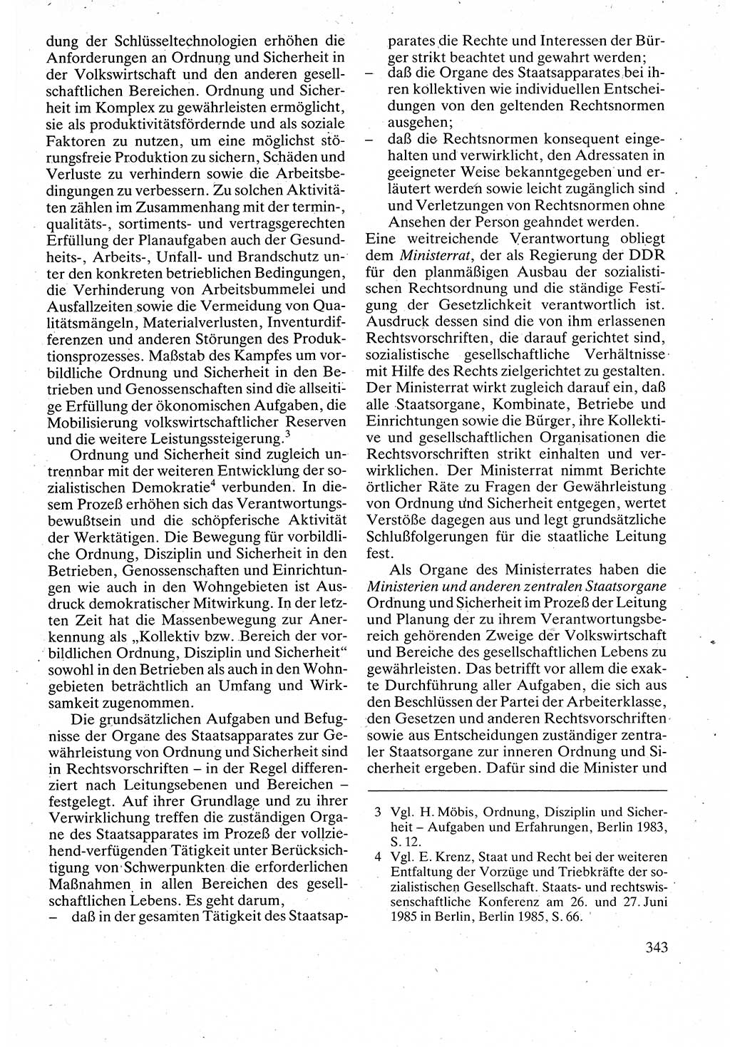 Verwaltungsrecht [Deutsche Demokratische Republik (DDR)], Lehrbuch 1988, Seite 343 (Verw.-R. DDR Lb. 1988, S. 343)