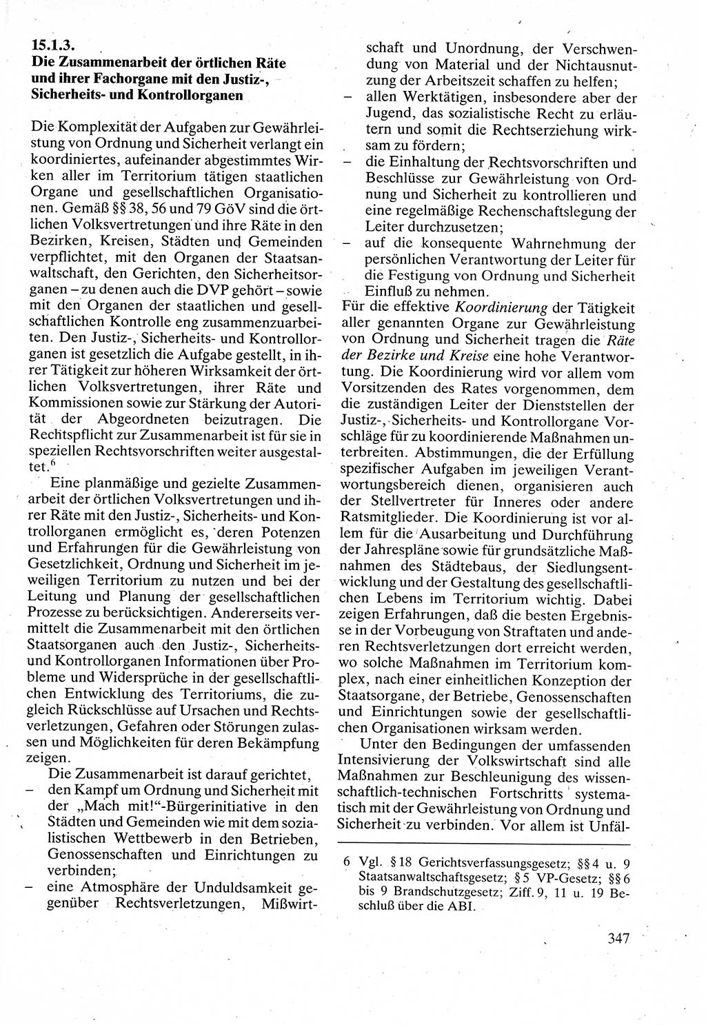 Verwaltungsrecht [Deutsche Demokratische Republik (DDR)], Lehrbuch 1988, Seite 347 (Verw.-R. DDR Lb. 1988, S. 347)