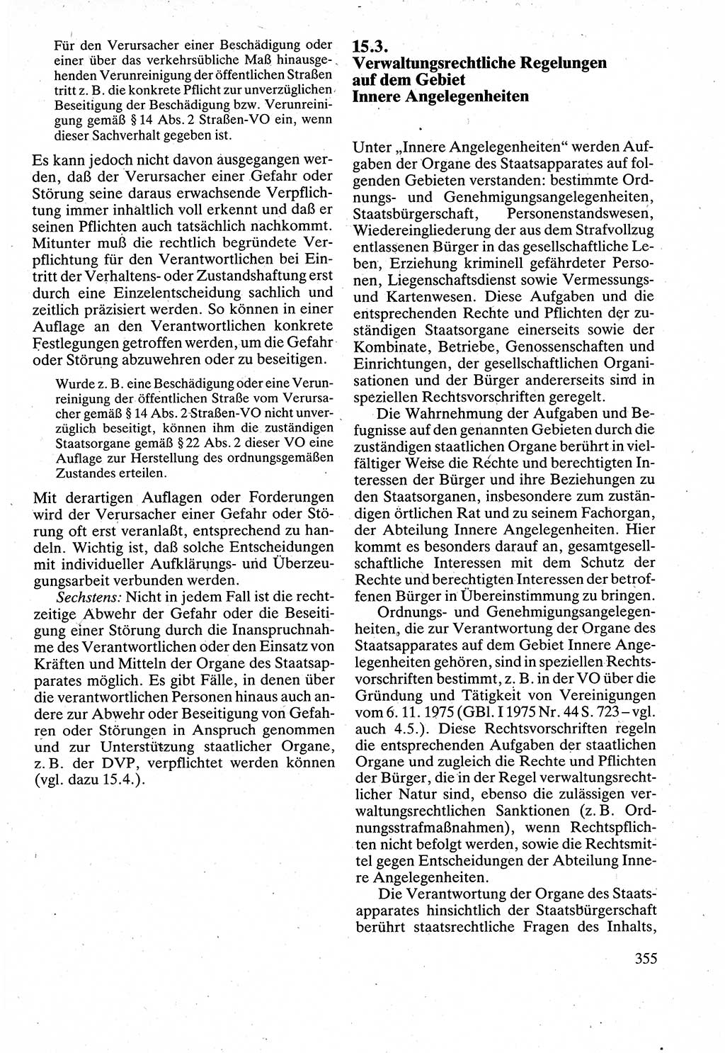 Verwaltungsrecht [Deutsche Demokratische Republik (DDR)], Lehrbuch 1988, Seite 355 (Verw.-R. DDR Lb. 1988, S. 355)
