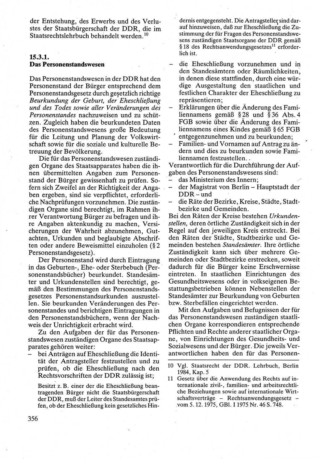 Verwaltungsrecht [Deutsche Demokratische Republik (DDR)], Lehrbuch 1988, Seite 356 (Verw.-R. DDR Lb. 1988, S. 356)