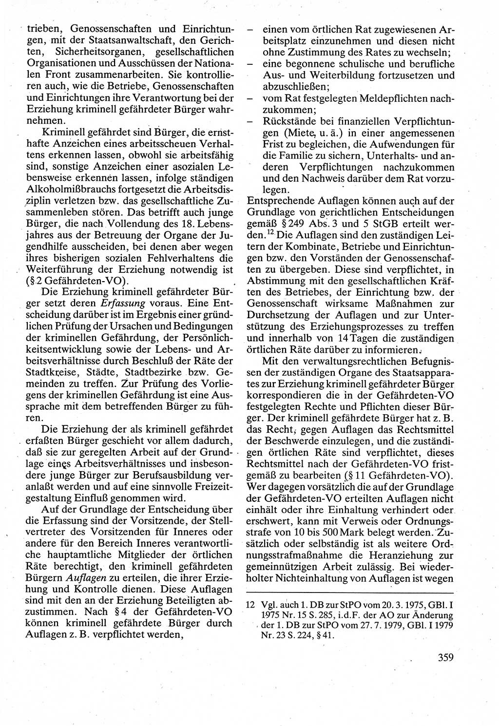 Verwaltungsrecht [Deutsche Demokratische Republik (DDR)], Lehrbuch 1988, Seite 359 (Verw.-R. DDR Lb. 1988, S. 359)