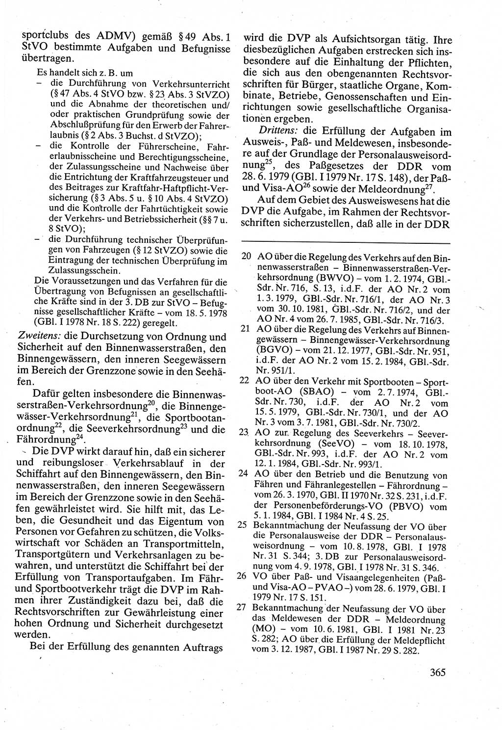 Verwaltungsrecht [Deutsche Demokratische Republik (DDR)], Lehrbuch 1988, Seite 365 (Verw.-R. DDR Lb. 1988, S. 365)