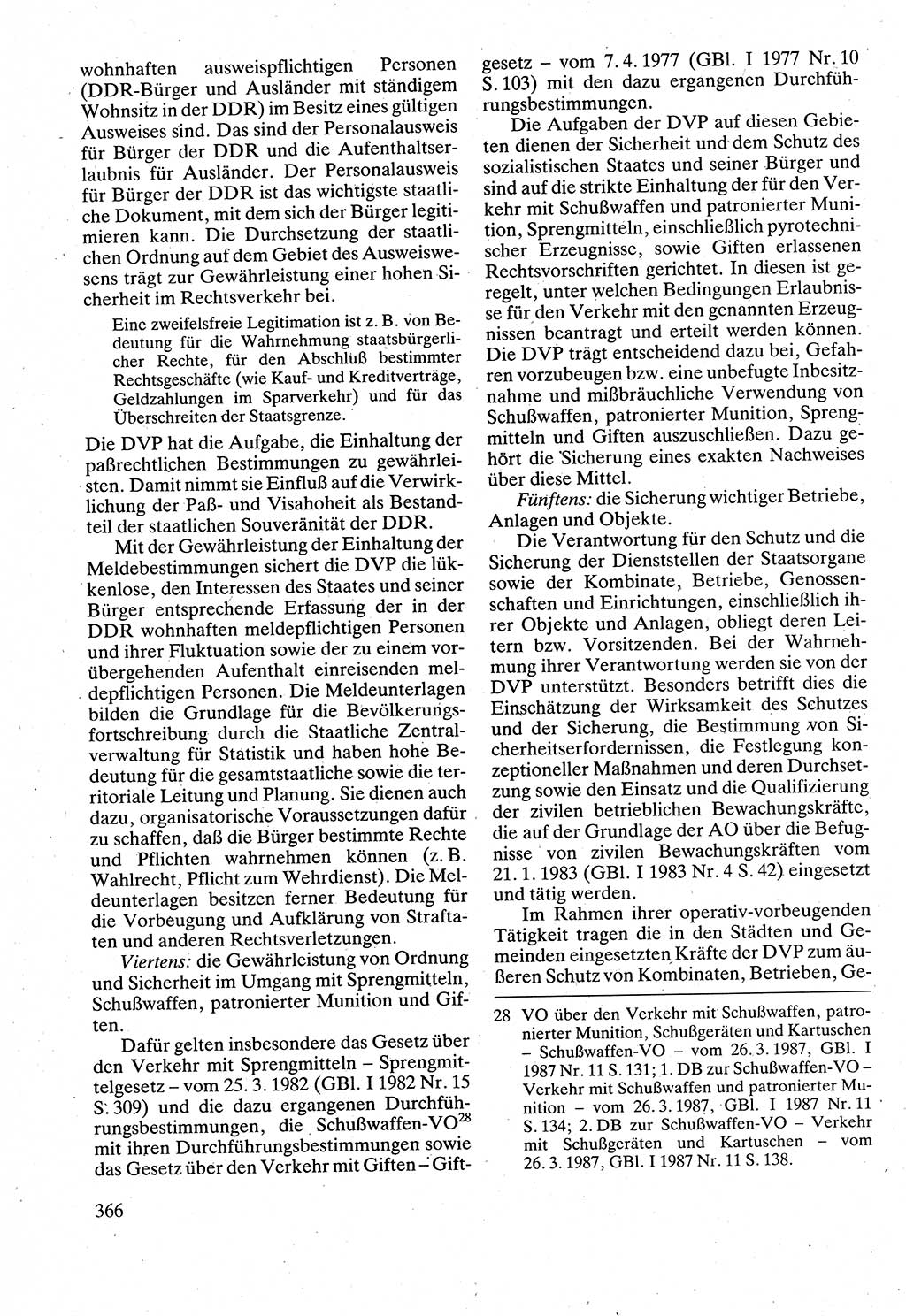 Verwaltungsrecht [Deutsche Demokratische Republik (DDR)], Lehrbuch 1988, Seite 366 (Verw.-R. DDR Lb. 1988, S. 366)