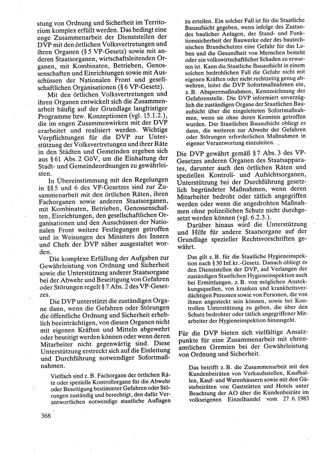 Verwaltungsrecht [Deutsche Demokratische Republik (DDR)], Lehrbuch 1988, Seite 368 (Verw.-R. DDR Lb. 1988, S. 368)