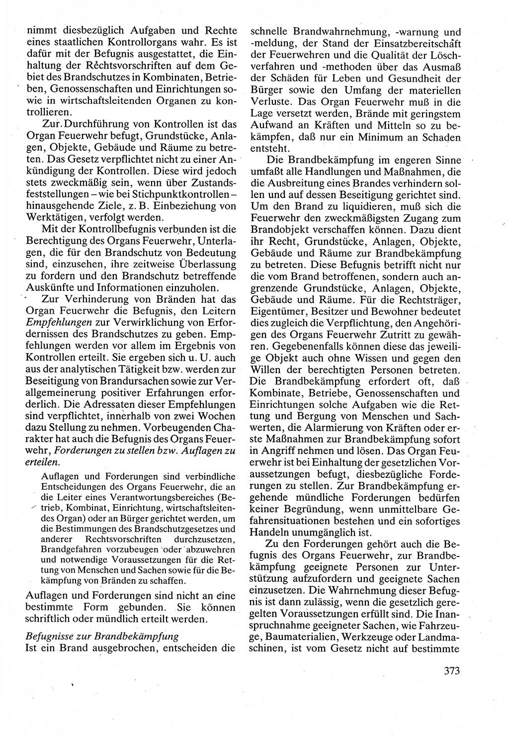 Verwaltungsrecht [Deutsche Demokratische Republik (DDR)], Lehrbuch 1988, Seite 373 (Verw.-R. DDR Lb. 1988, S. 373)