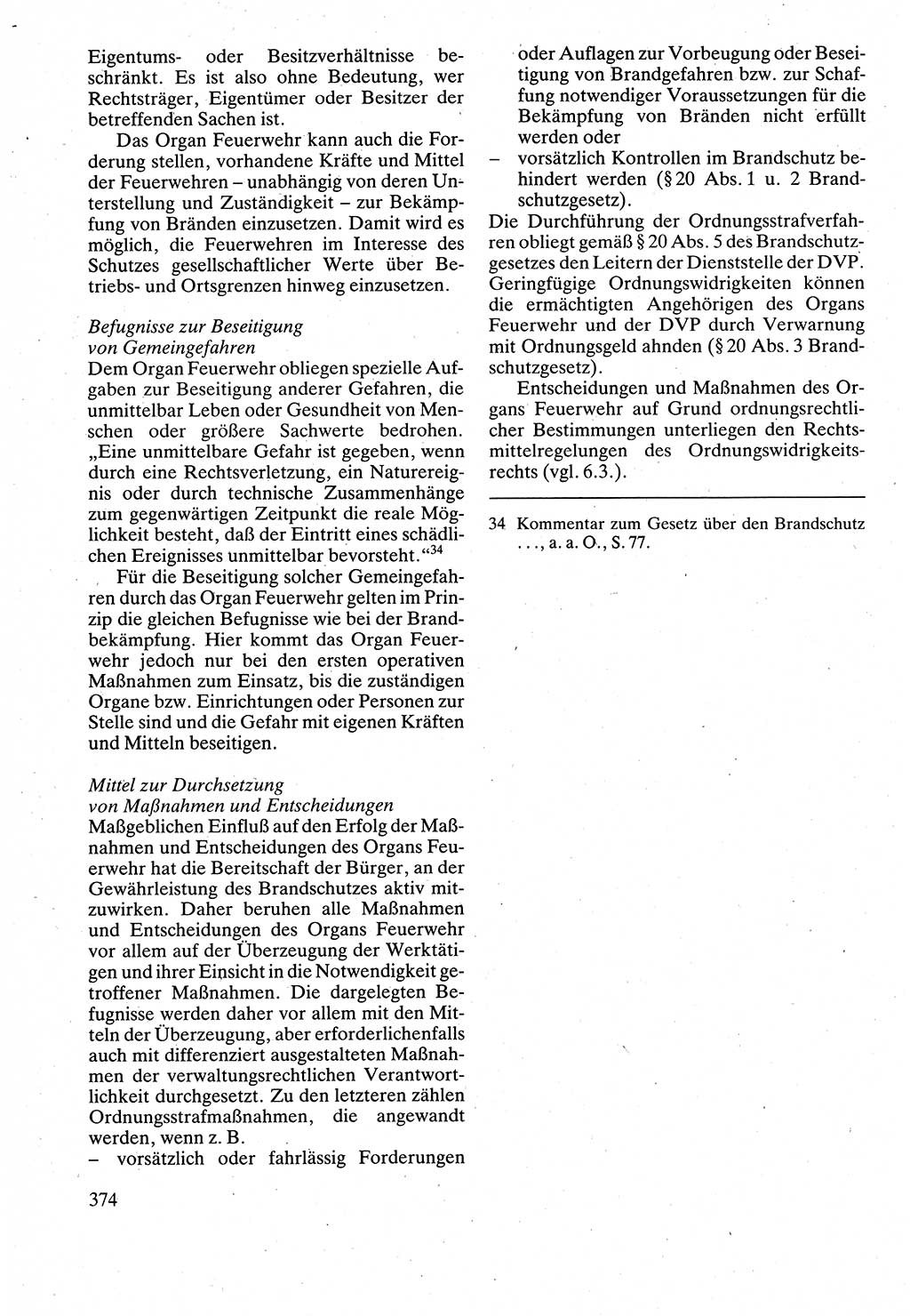 Verwaltungsrecht [Deutsche Demokratische Republik (DDR)], Lehrbuch 1988, Seite 374 (Verw.-R. DDR Lb. 1988, S. 374)