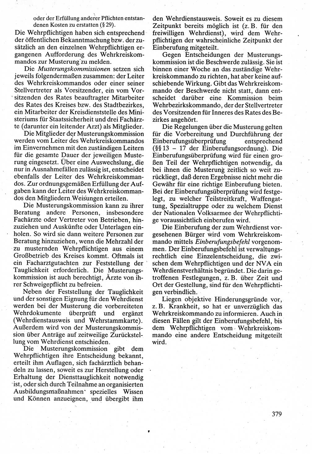 Verwaltungsrecht [Deutsche Demokratische Republik (DDR)], Lehrbuch 1988, Seite 379 (Verw.-R. DDR Lb. 1988, S. 379)