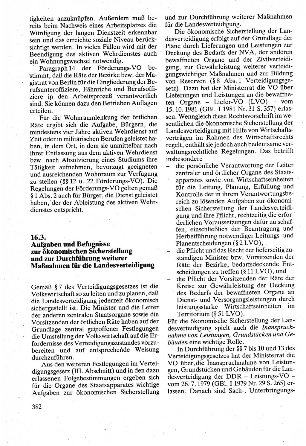 Verwaltungsrecht [Deutsche Demokratische Republik (DDR)], Lehrbuch 1988, Seite 382 (Verw.-R. DDR Lb. 1988, S. 382)