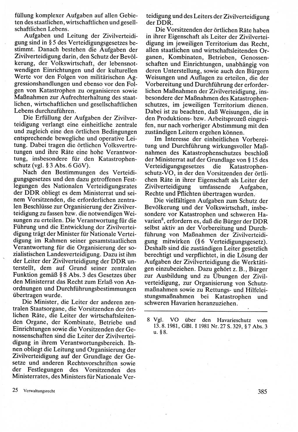 Verwaltungsrecht [Deutsche Demokratische Republik (DDR)], Lehrbuch 1988, Seite 385 (Verw.-R. DDR Lb. 1988, S. 385)