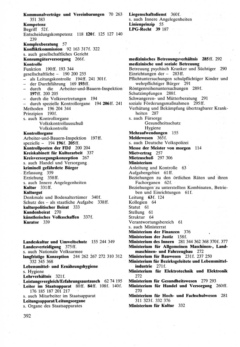 Verwaltungsrecht [Deutsche Demokratische Republik (DDR)], Lehrbuch 1988, Seite 392 (Verw.-R. DDR Lb. 1988, S. 392)