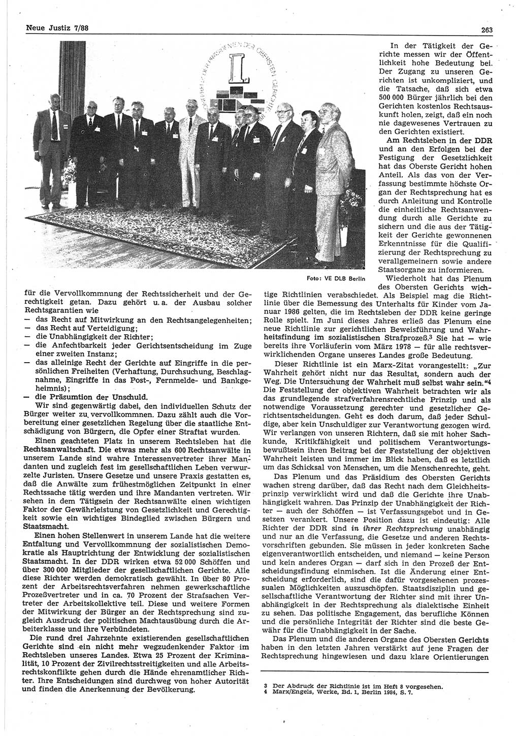 Neue Justiz (NJ), Zeitschrift für sozialistisches Recht und Gesetzlichkeit [Deutsche Demokratische Republik (DDR)], 42. Jahrgang 1988, Seite 263 (NJ DDR 1988, S. 263)